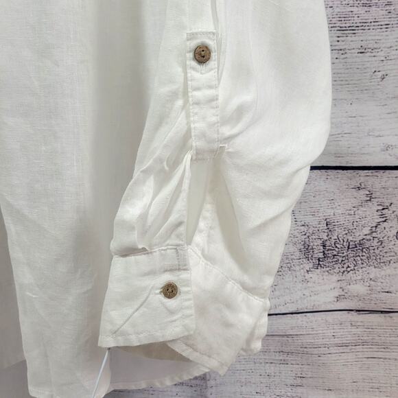 Sigrid Olsen Linen Blouse Size 2X - Picture 2 of 6